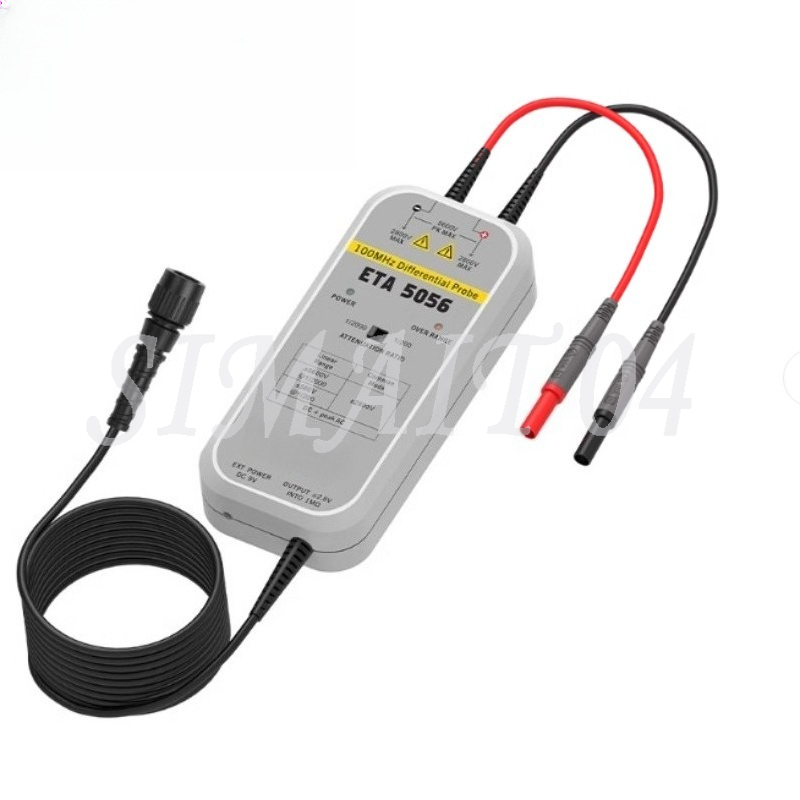 High Voltage Differential Probe 100Mhz 1300V - Hoogspanningsdifferentiële sonde voor oscilloscoop ETA5002/ETA5010/ETA5026 25MHz/100MHz