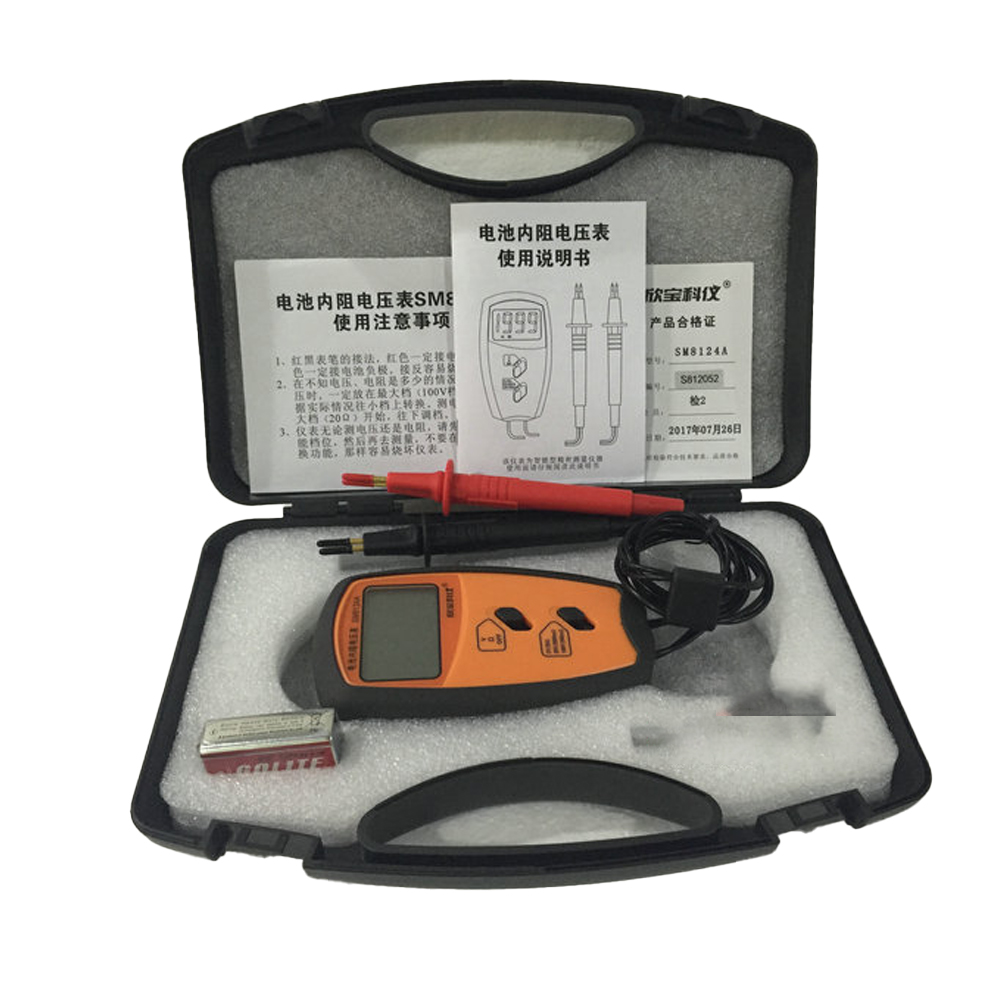 Battery Internal Resistance Tester Four Wire - SM8124A Vierdraads draagbare batterij interne weerstandstester