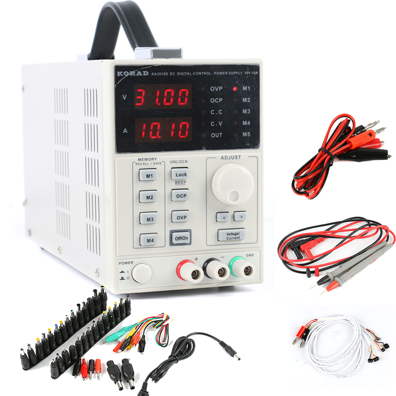 Programmable Linear Dc Power Supply 30V 10A - KORAD KA3010D Programmeerbare Precisie Variabele Instelbare