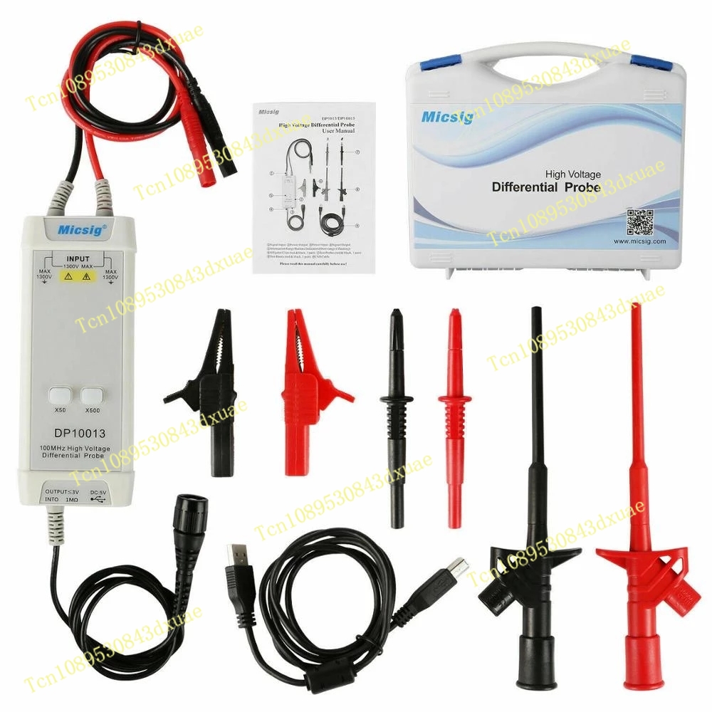 High Voltage Differential Probe 100Mhz 1300V - 2025Micsig Oscilloscoop 1300V 100MHz Hoogspannings Differentiële