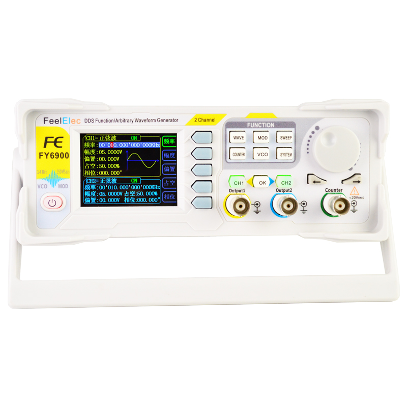 Dual Channel Arbitrary Waveform Function Generator 60Mhz - Nieuwe FY6900 60Mhz Dual Channel Dds