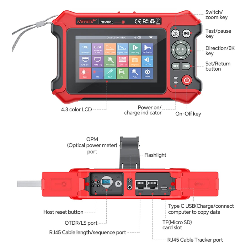 NOYAFA OTDR IPC-tester 1310 /  - Optical Time Domain Reflectometer Otdr 1310 1550Nm recensie en prijs