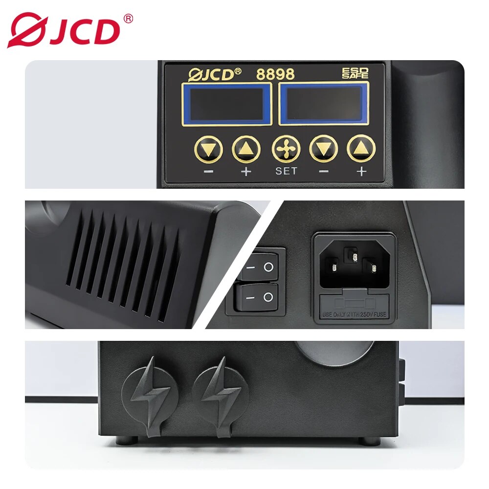 Jcd 8898 Soldeerstation 750W 2 - Smd Rework Station Hot Air Soldering 2 In 1 recensie en prijs