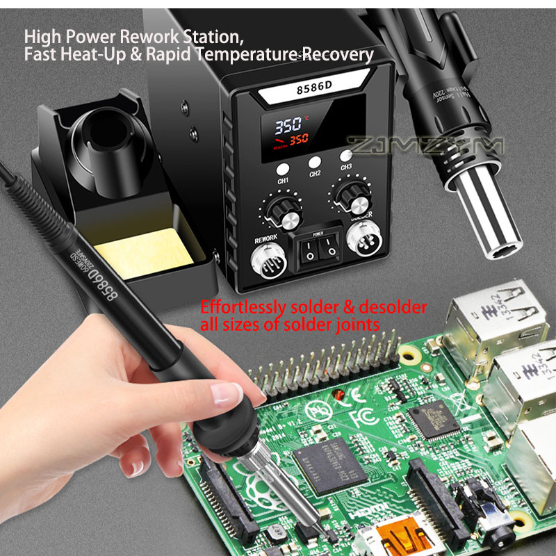 2-in-1 Hetelucht Soldeerstatio - Smd Rework Station Hot Air Soldering 2 In 1 recensie en prijs