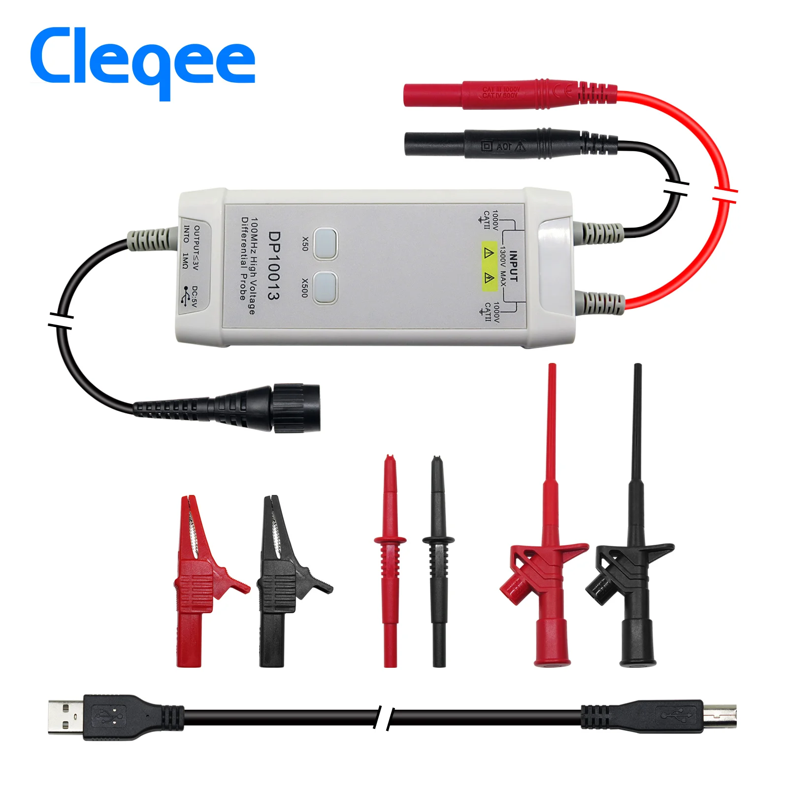 Cleqee 1300V 100MHz Hoogspanni - High Voltage Differential Probe 100Mhz 1300V recensie en prijs