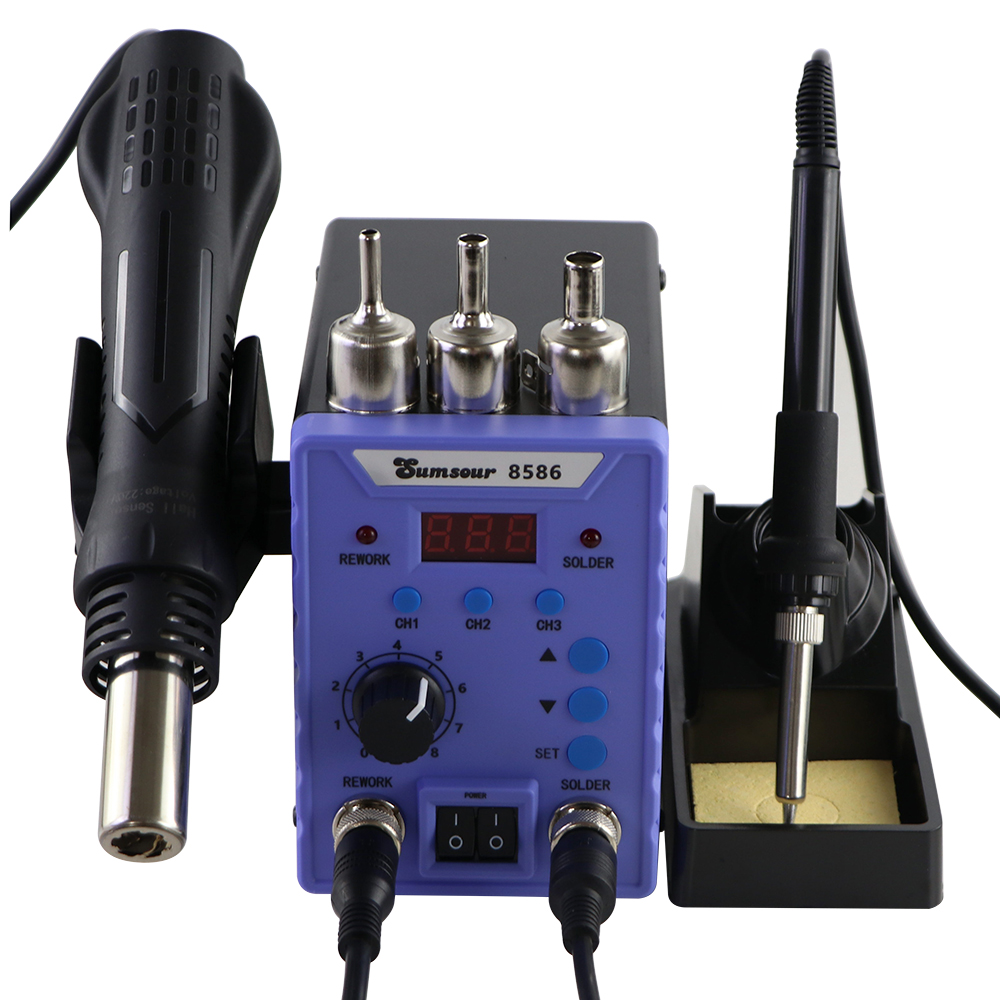 Sumsour 8586 760W 2-in-1 digit - Smd Rework Station Hot Air Soldering 2 In 1 recensie en prijs