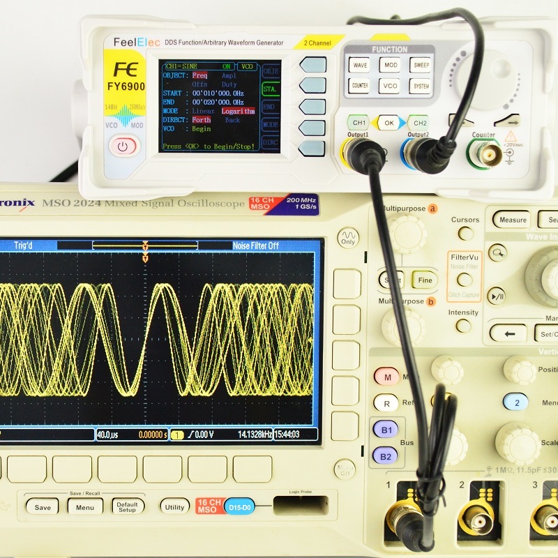 Feelelec FY6900 0-60MHz digita - Dual Channel Arbitrary Waveform Function Generator 60Mhz recensie en prijs