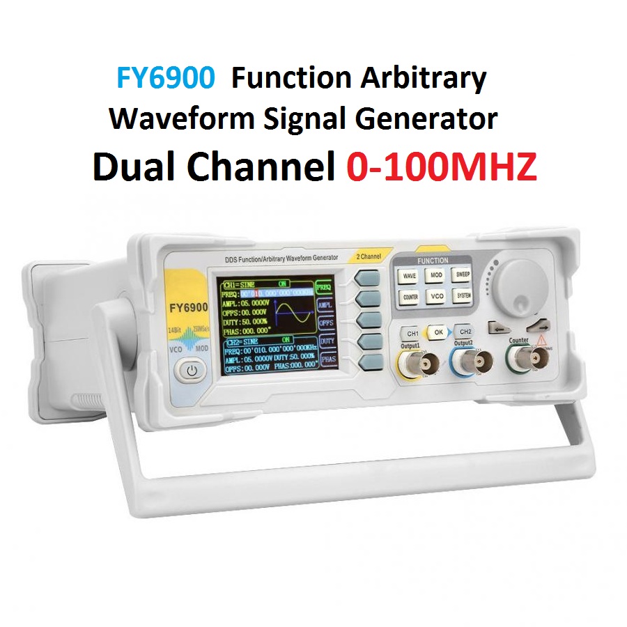 FY6900 Digitale signaalgenerat - Dual Channel Arbitrary Waveform Function Generator 60Mhz recensie en prijs