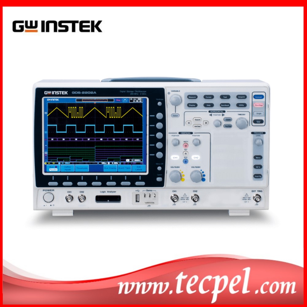 GWINSTEK GDS-2104A Kleuren DSO - Digital Storage Oscilloscope 4 Channel 100Mhz recensie en prijs