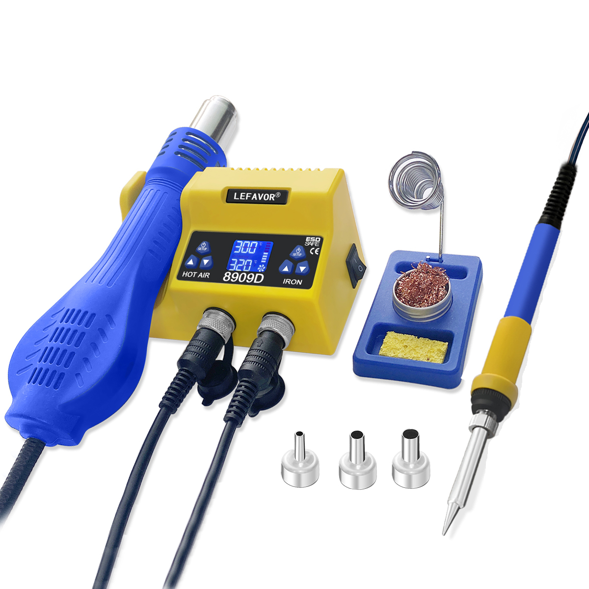 2-in-1 digitaal soldeerstation - Smd Rework Station Hot Air Soldering 2 In 1 recensie en prijs