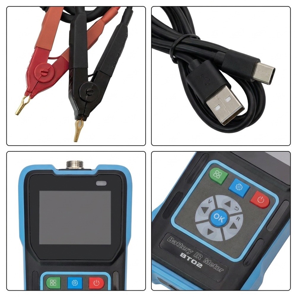 BT02: interne weerstandsmeter  - Battery Internal Resistance Tester Four Wire recensie en prijs