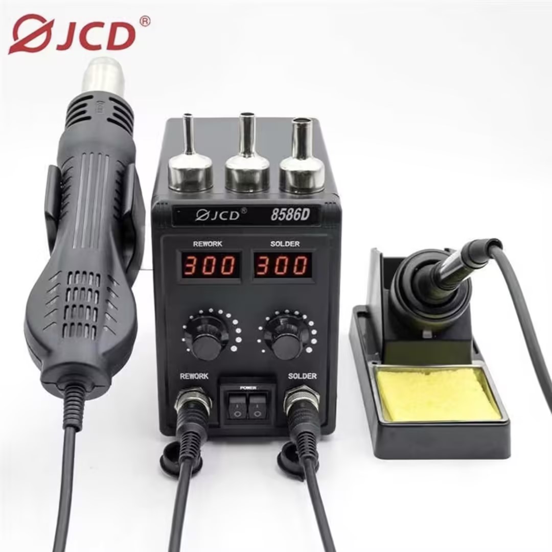 JCD 8586D 2-in-1 Soldeerstatio - Smd Rework Station Hot Air Soldering 2 In 1 recensie en prijs